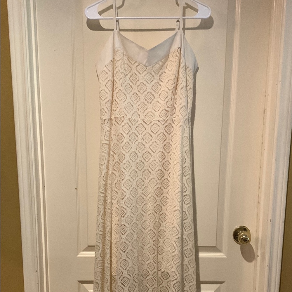 Nanette Lepore Cream Spaghetti Strap Sundress